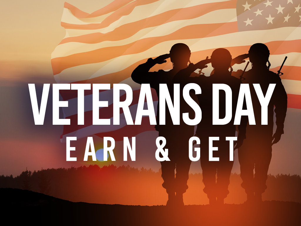 VETERANS DAY EARN & GET